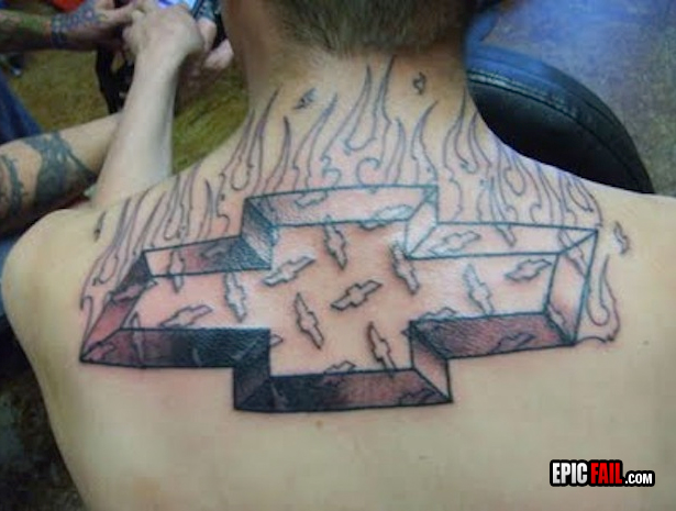 Caught on camera: epic Back Tattoo FAIL