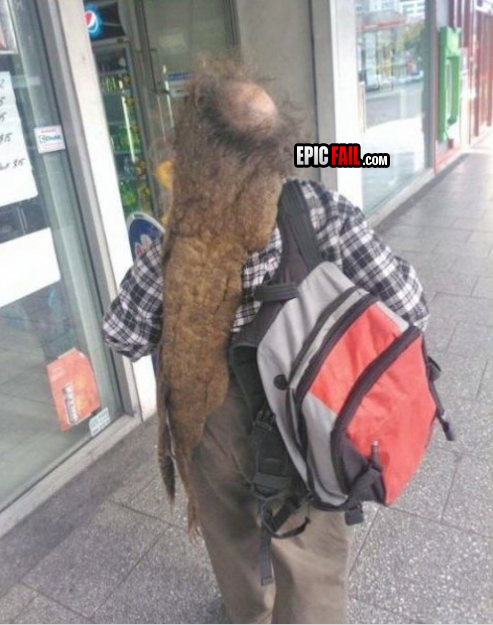 Moment: epic Hairstyle FAIL