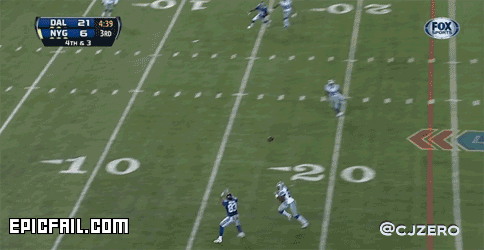 Scene: defense FAIL / Touchdown WIN