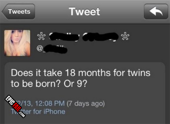 Scene: blonde Intelligence FAIL
