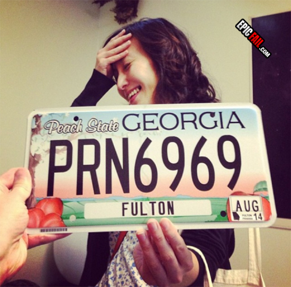 Watch: accidental License Plate WIN