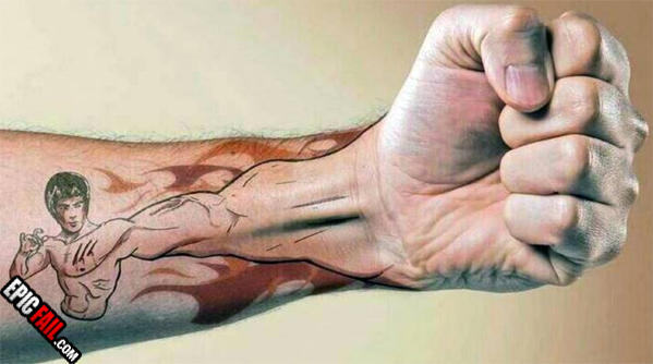 Bruce Lee Tattoo — fail moment