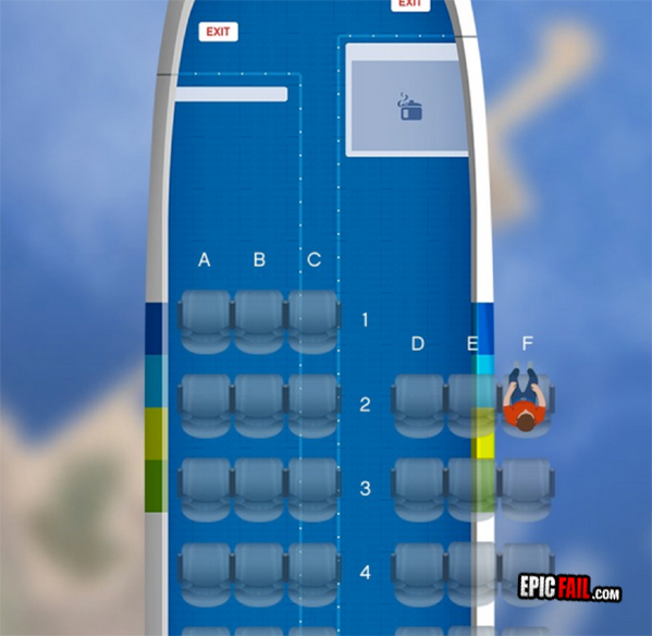 Scene: airplane Seating FAIL