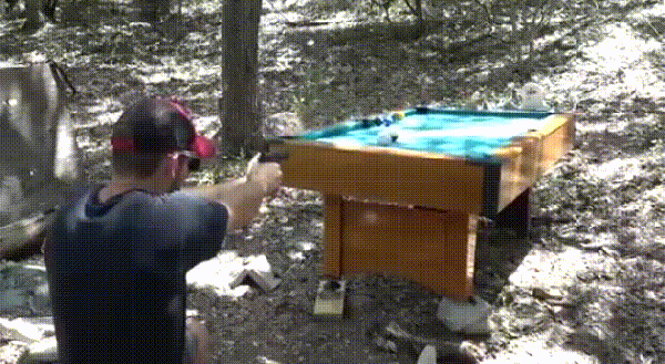 9mm, corner pocket — fail moment