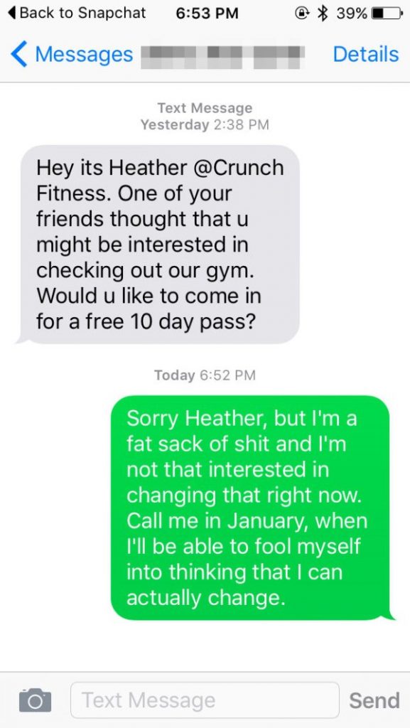 CRUNCH THIS, HEATHER — fail moment
