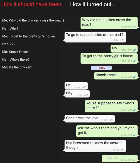 FLIRTING IS HARD — fail moment